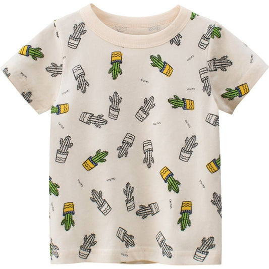 Summer New Boys Short Sleeve T-Shirt Children's Clothing - Eshtree