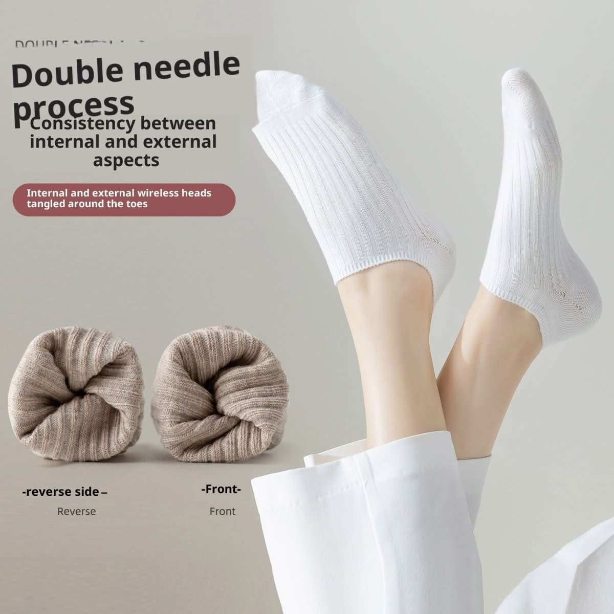 Summer Thin Women's Shallow Invisible Socks With Silicone Anti - slip Boat Socks - Eshtree