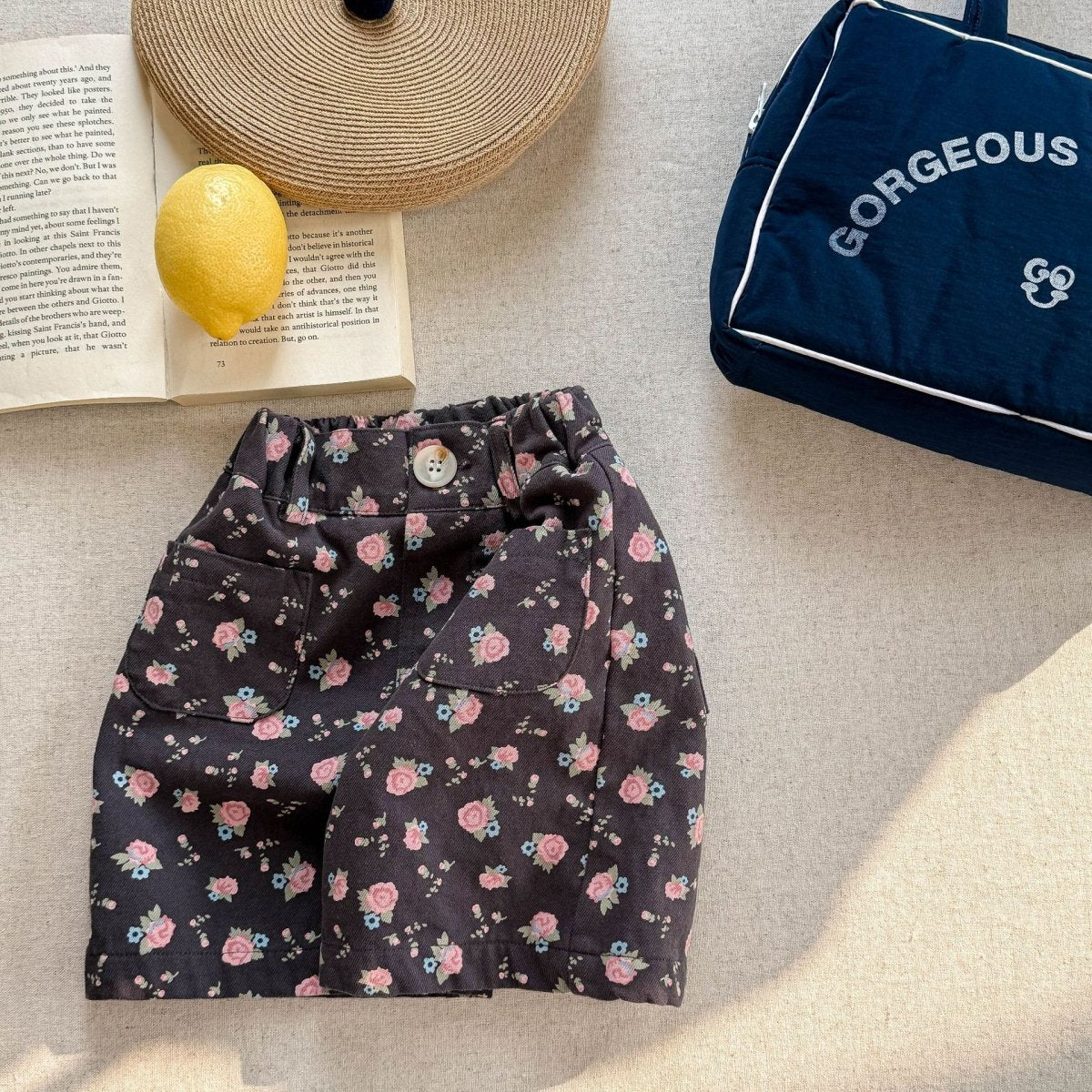 Summer Washed Cotton Shorts Girls' Pants - Eshtree