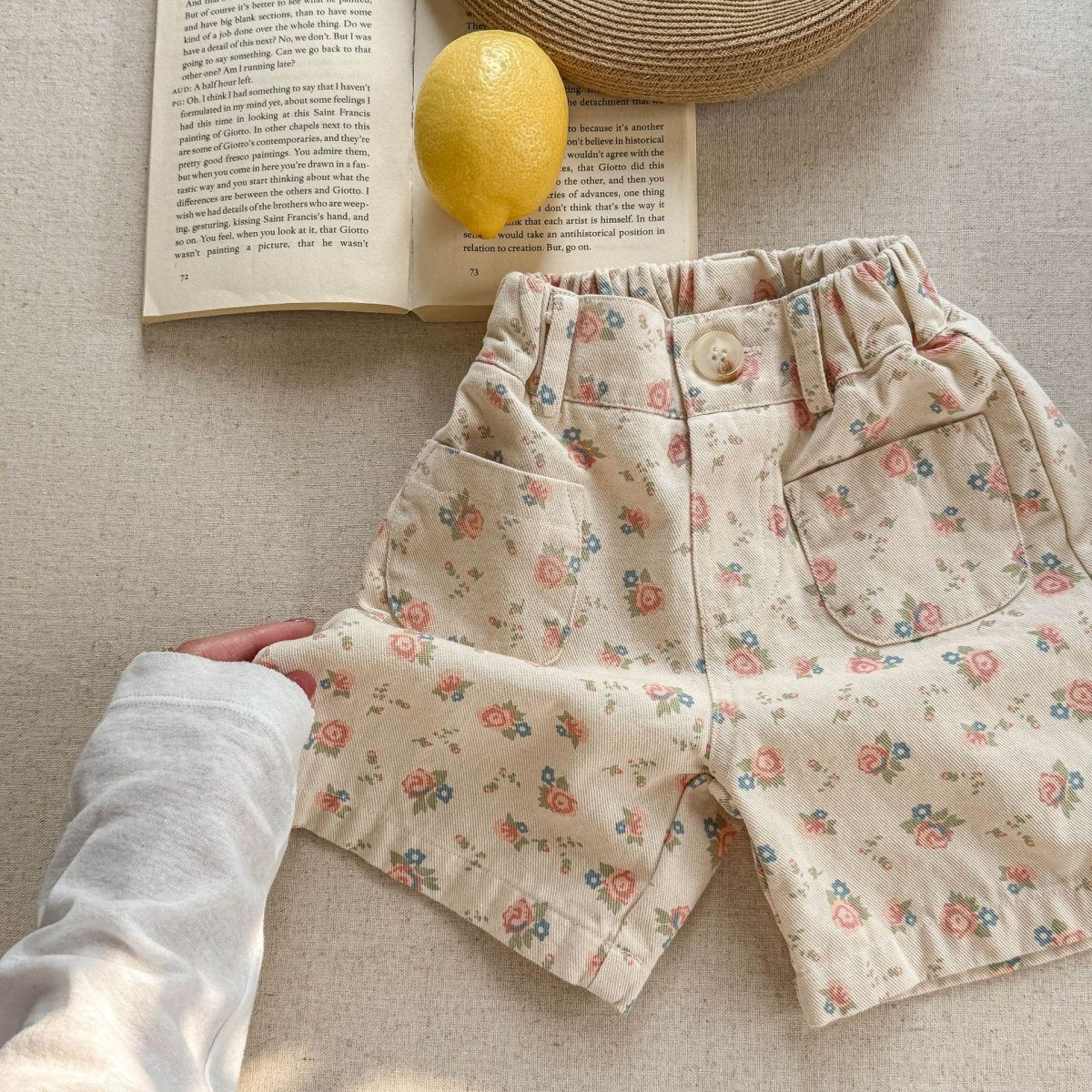 Summer Washed Cotton Shorts Girls' Pants - Eshtree