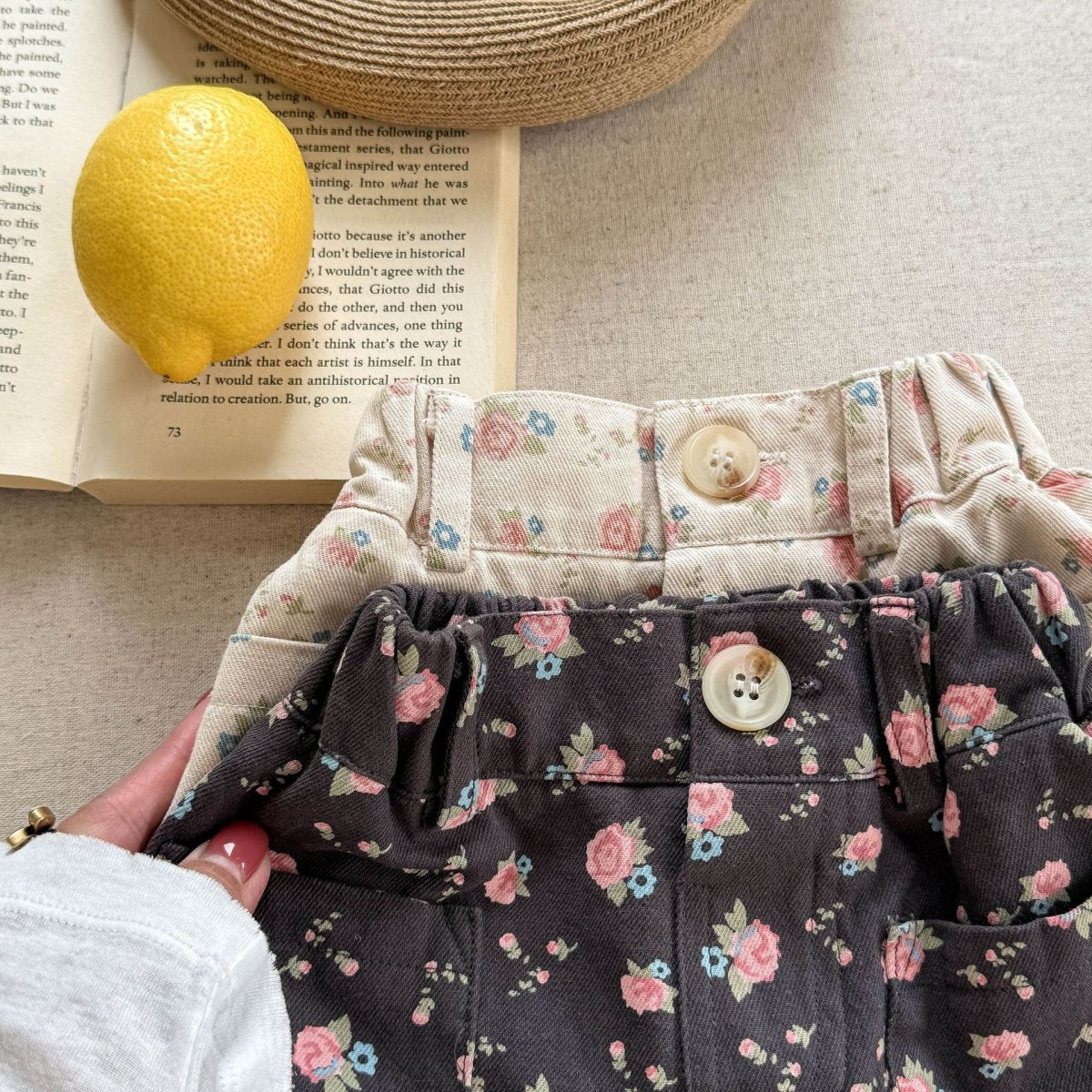 Summer Washed Cotton Shorts Girls' Pants - Eshtree