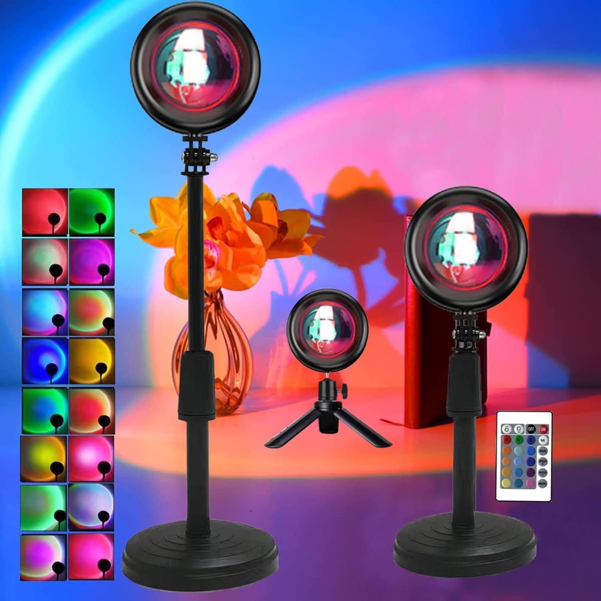 Sunset Projection Lamp Rainbow Atmosphere Night Light - Eshtree