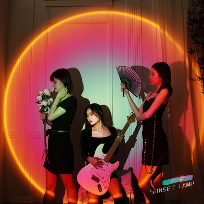 Sunset Projection Lamp Rainbow Atmosphere Night Light - Eshtree