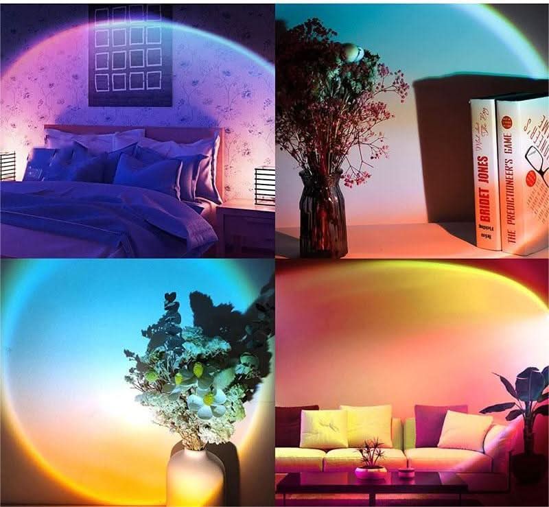 Sunset Projection Lamp Rainbow Atmosphere Night Light - Eshtree