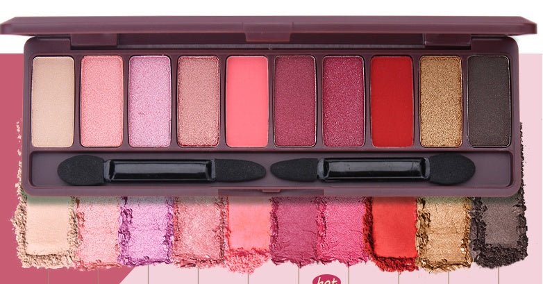 Super Fire Earth Color Cheap Eyeshadow Students Beginners Pearl Glitter Waterproof - Eshtree