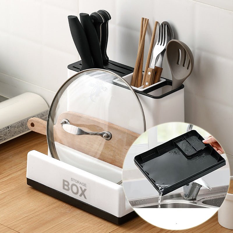 Tableware Storage Holders Kitchen Knife Plastic Storages Racks For Kitchen Convenience Cabinet Kitchen Gadgets - Eshtree