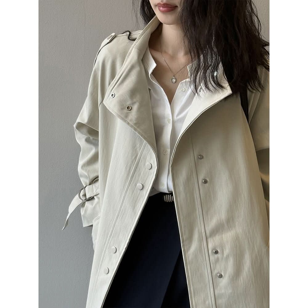 Temperament Commute Trench Coat For Women Autumn - Eshtree