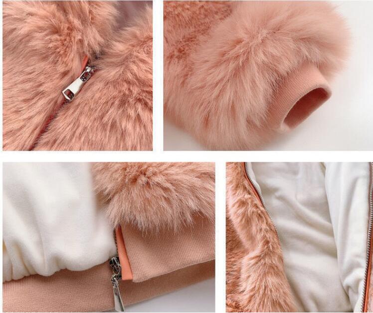 Thickened Little Girl Hooded Children's Jacket - Eshtree