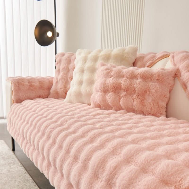Thickened Rabbit Plush Sofa Cushion Wholesale Winter Thermal Non - slip Sofa Cushion - Eshtree