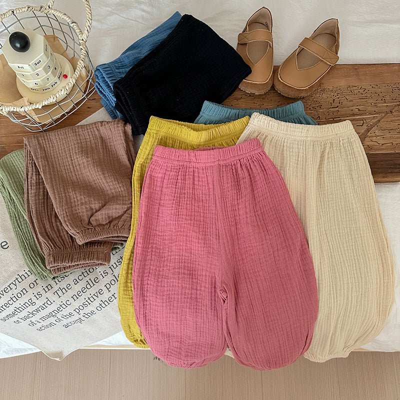 Thin Cotton Cloth Girls' Pajama Pants - Eshtree