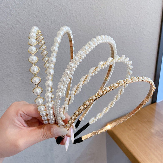 Thin pearl headband - Eshtree