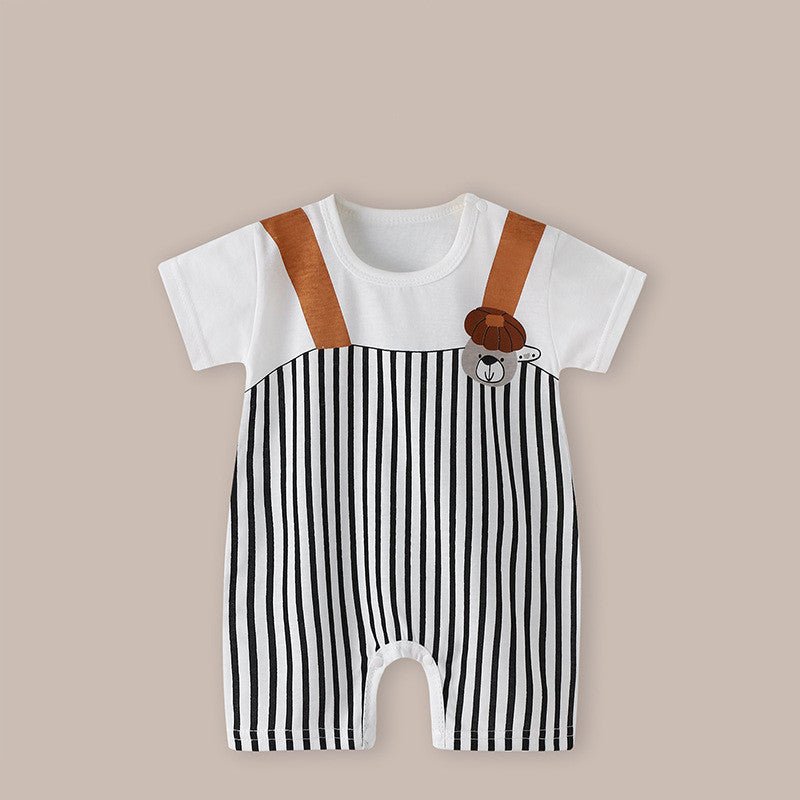 Thin Women's Short Sleeve Newborn Baby Child Jumpsuit Romper - Eshtree