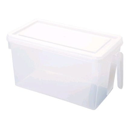 Transparent non - toxic refrigerator storage box Creative kitchen finishing box with handle Japanese food sealed crisper - Eshtree