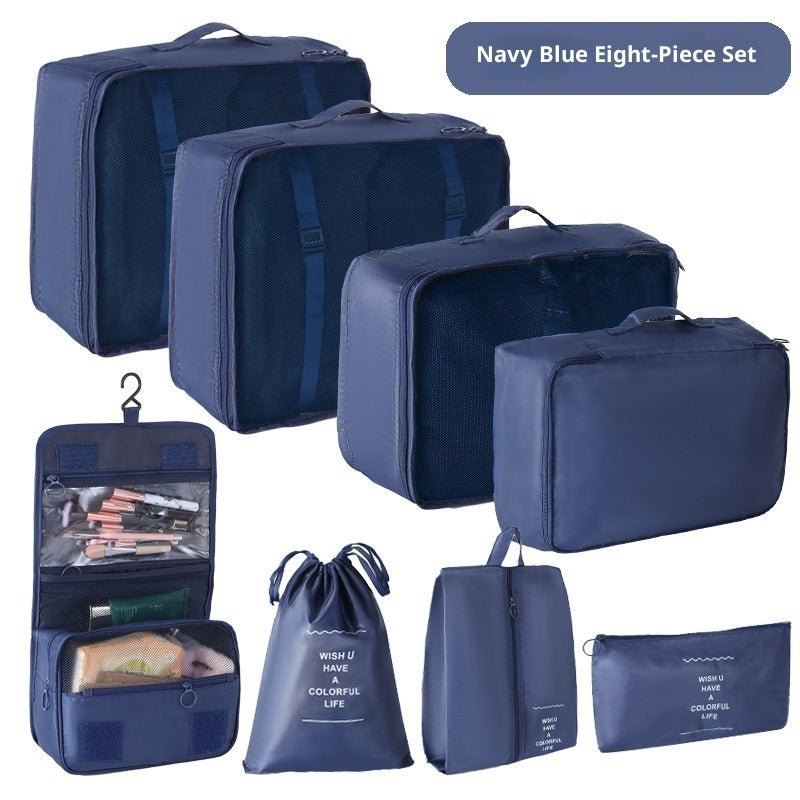 Travel Storage Bag 8 - Piece Set Suitcase Clothing Organizer - Eshtree