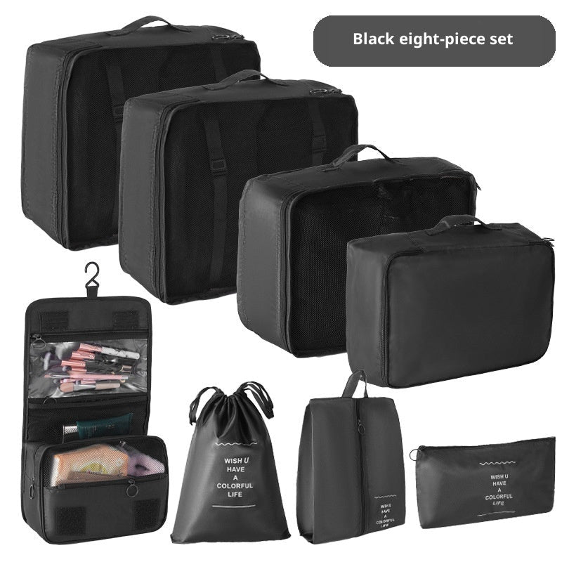 Travel Storage Bag 8 - Piece Set Suitcase Clothing Organizer - Eshtree