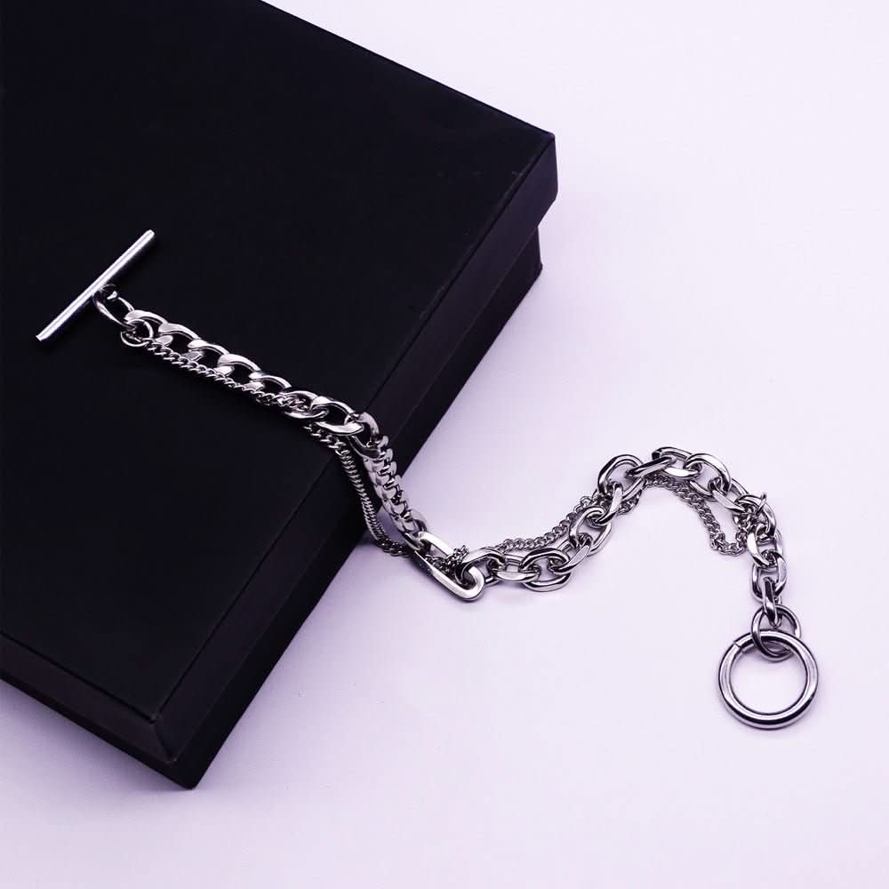 Trendy Double - Layer Wrapped Bracelet For Men In Titanium Steel - Eshtree