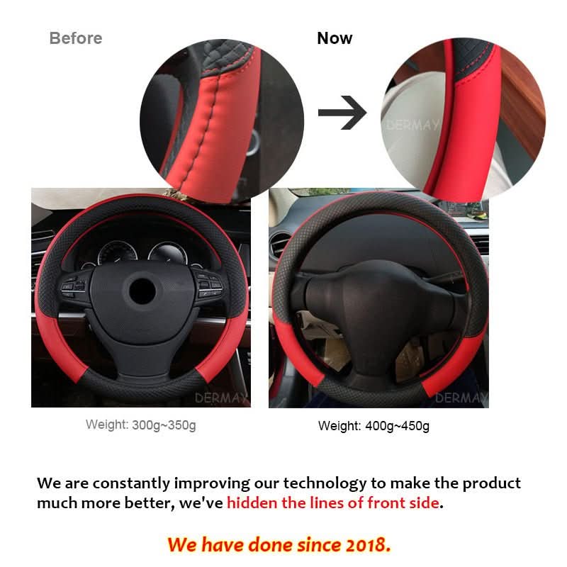 Universal Leather Car Steering Wheel Cover - Eshtree