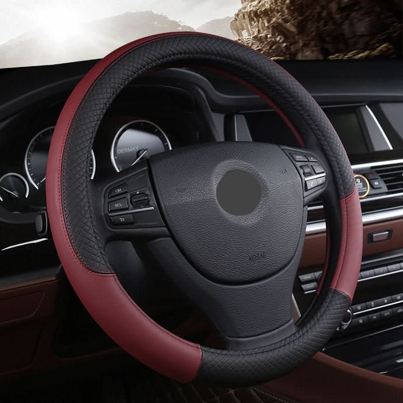 Universal Leather Car Steering Wheel Cover - Eshtree