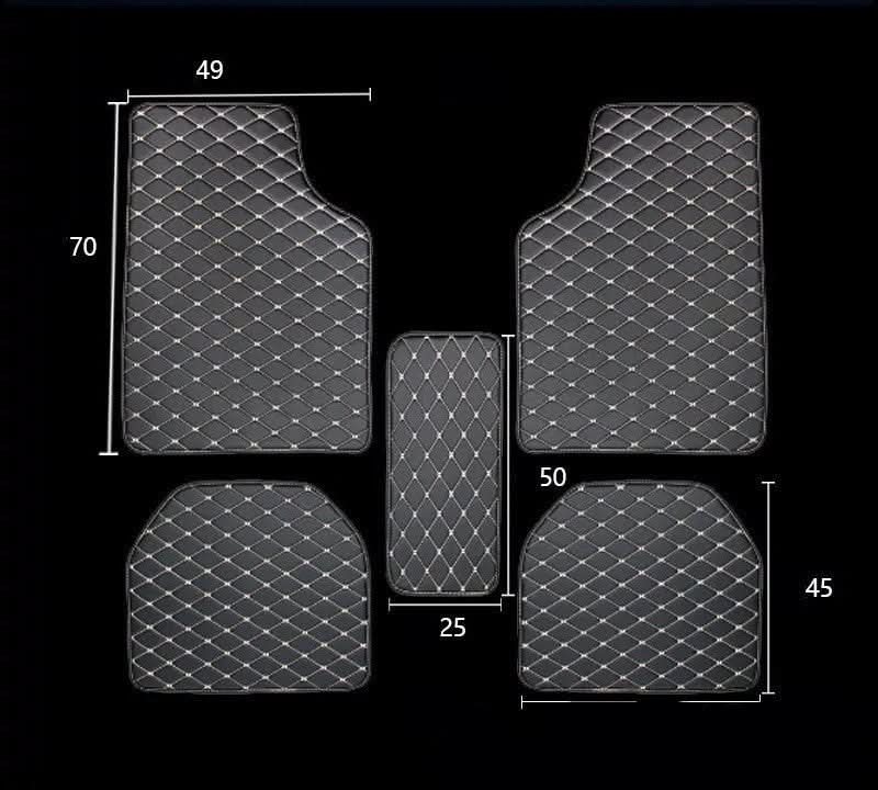 Universal Right Rudder Foot Pad Leather Quilted Embroidered Full Surround - Eshtree