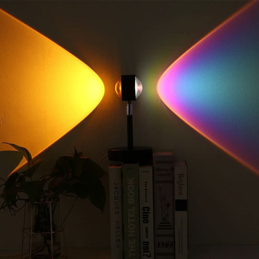 USB Dual - head Sunset Rainbow Projection Lamp Bedroom - Eshtree