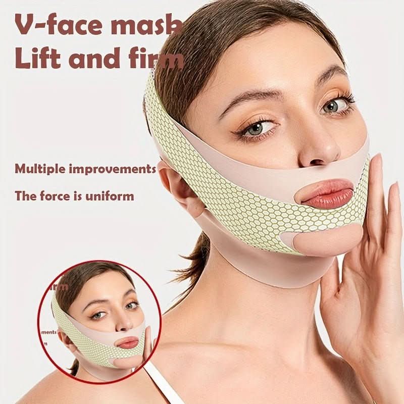 V - face Non - lifting Non - firming Facial Lifting Mask For The Entire Faceefficaciously Lifts And Sculpts The Jawline And Facial Contours - Eshtree