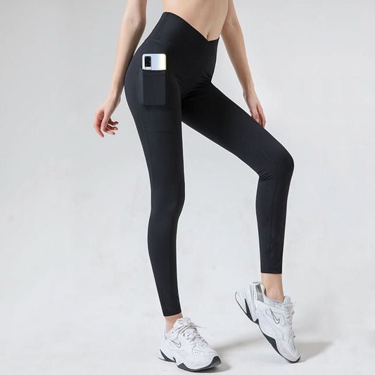 V Waist Tight Yoga Pants Women Compound - Eshtree
