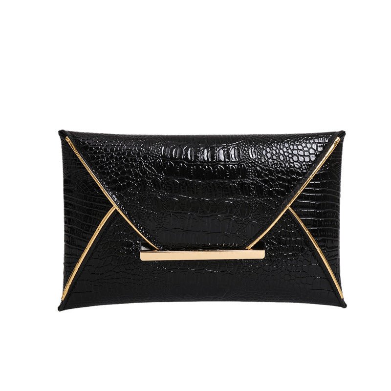 Versatile Trendy Crocodile - pattern Envelope Bag With A Chic Fashionable Vibe - Eshtree