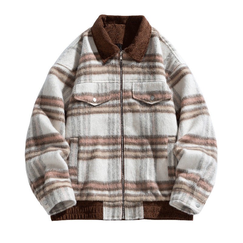 Vintage Woolen Female Clip Cotton - padded Coat - Eshtree