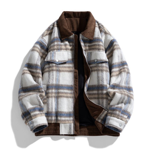 Vintage Woolen Female Clip Cotton - padded Coat - Eshtree