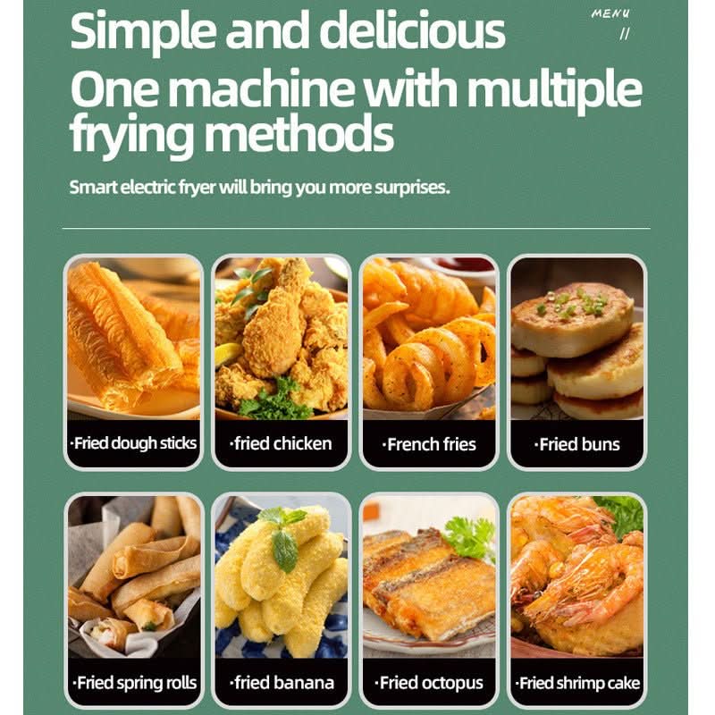 Visual Multifunctional Electric Air Fryer Skewer French Fries Machine - Eshtree