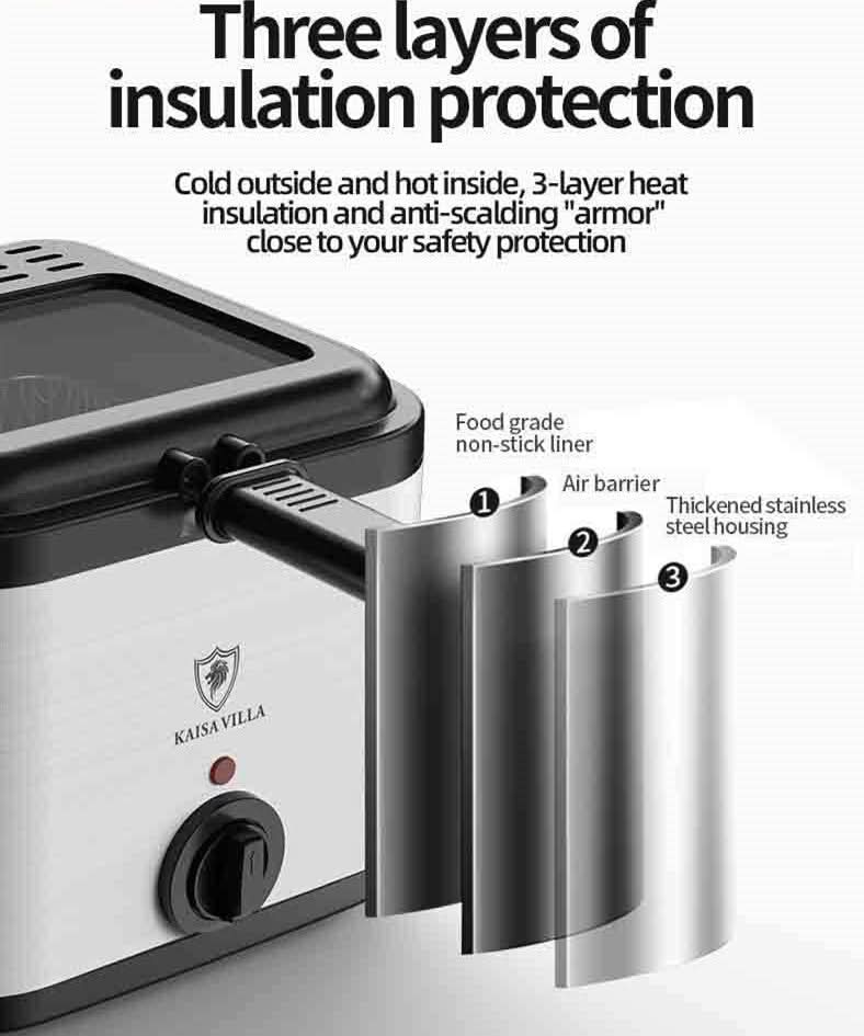 Visual Multifunctional Electric Air Fryer Skewer French Fries Machine - Eshtree