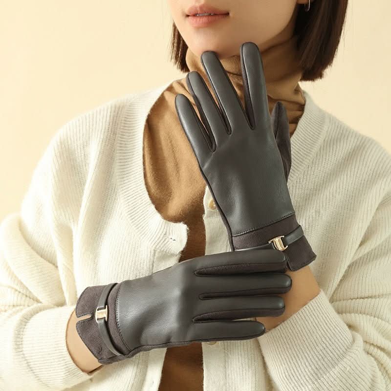 Warm - keeping And Cold - proof Plus Suede Velvet Gloves - Eshtree
