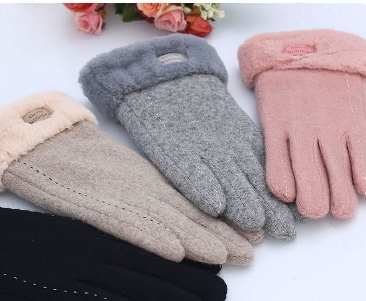 Warm Korean Style Cute Driving Touch Screen Cashmere Gloves - Eshtree