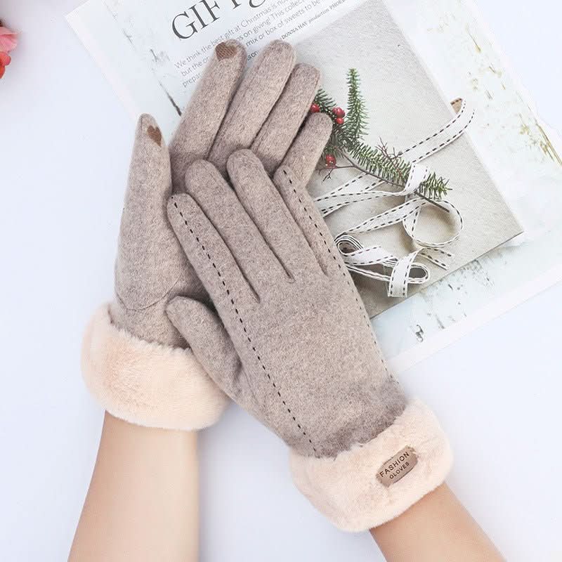 Warm Korean Style Cute Driving Touch Screen Cashmere Gloves - Eshtree