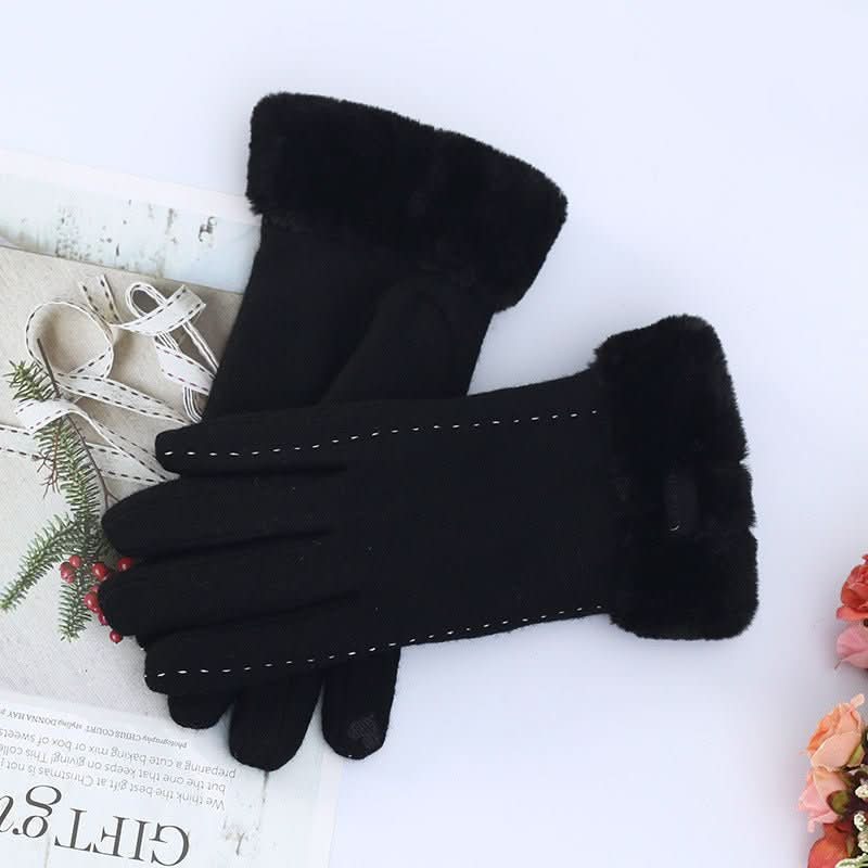 Warm Korean Style Cute Driving Touch Screen Cashmere Gloves - Eshtree