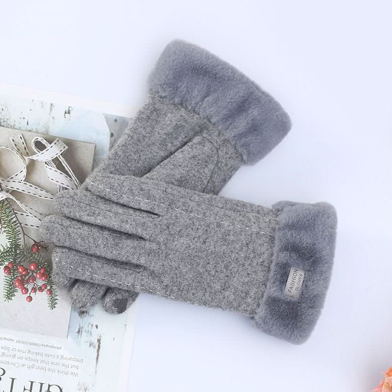 Warm Korean Style Cute Driving Touch Screen Cashmere Gloves - Eshtree