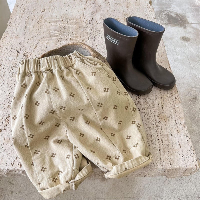 Washed Cotton Harem Pants Girls Casual - Eshtree