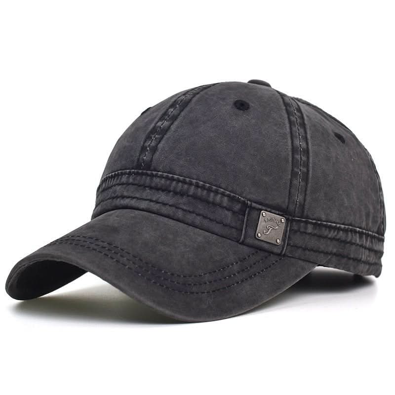 Washed Cotton Retro Soft - top Baseball Cap Trendy Brand - Eshtree