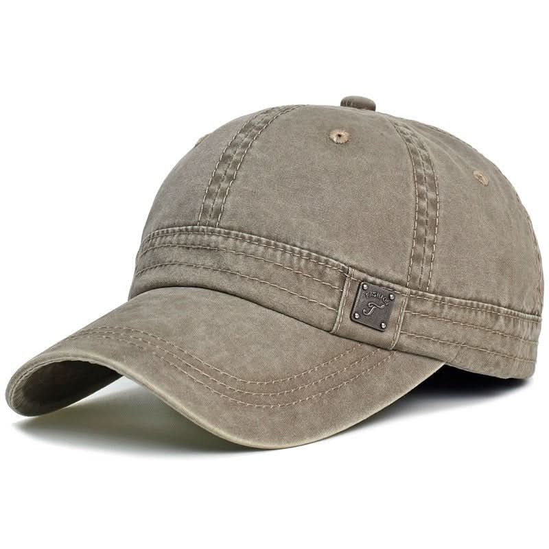 Washed Cotton Retro Soft - top Baseball Cap Trendy Brand - Eshtree