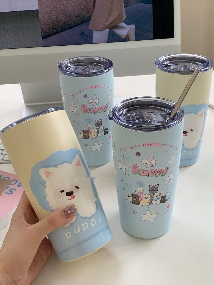 Water Heat Preservation Stainless Steel Cup With Straw Portable Insulation Cup - Eshtree