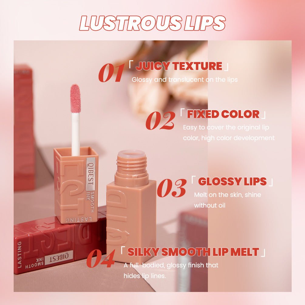 Water Light Mirror Lip Lacquer No Stain On Cup Long - lasting Moisturizing Lipstick - Eshtree