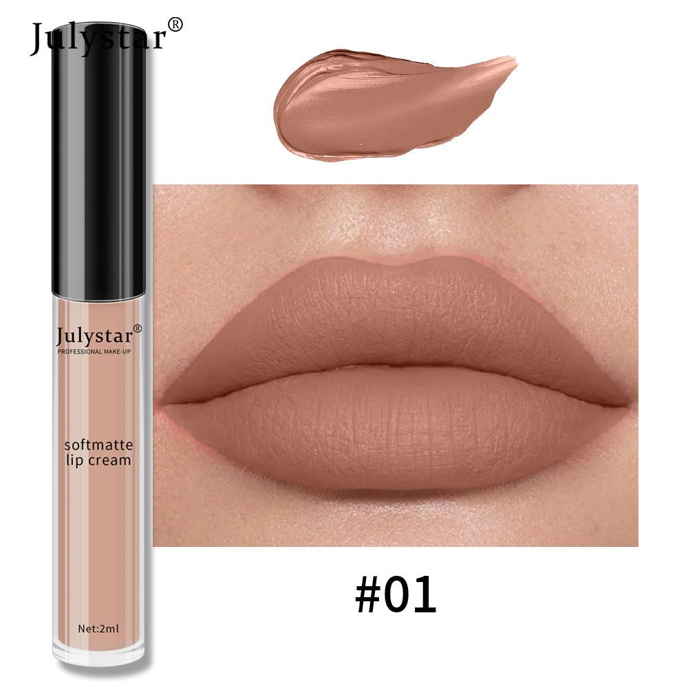 Water Mist Matte Liquid Lipstick Female Christmas Makeup Nourishing Long - lasting No Stain On Cup - Eshtree
