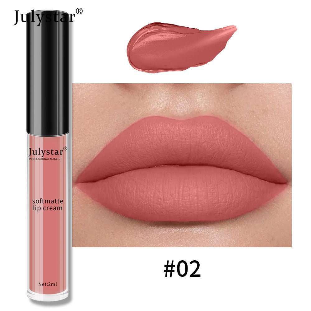 Water Mist Matte Liquid Lipstick Female Christmas Makeup Nourishing Long - lasting No Stain On Cup - Eshtree