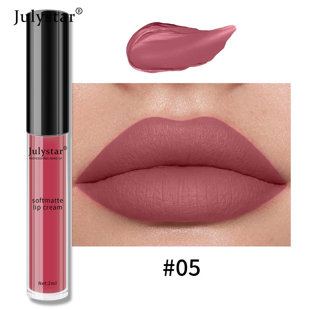 Water Mist Matte Liquid Lipstick Female Christmas Makeup Nourishing Long - lasting No Stain On Cup - Eshtree