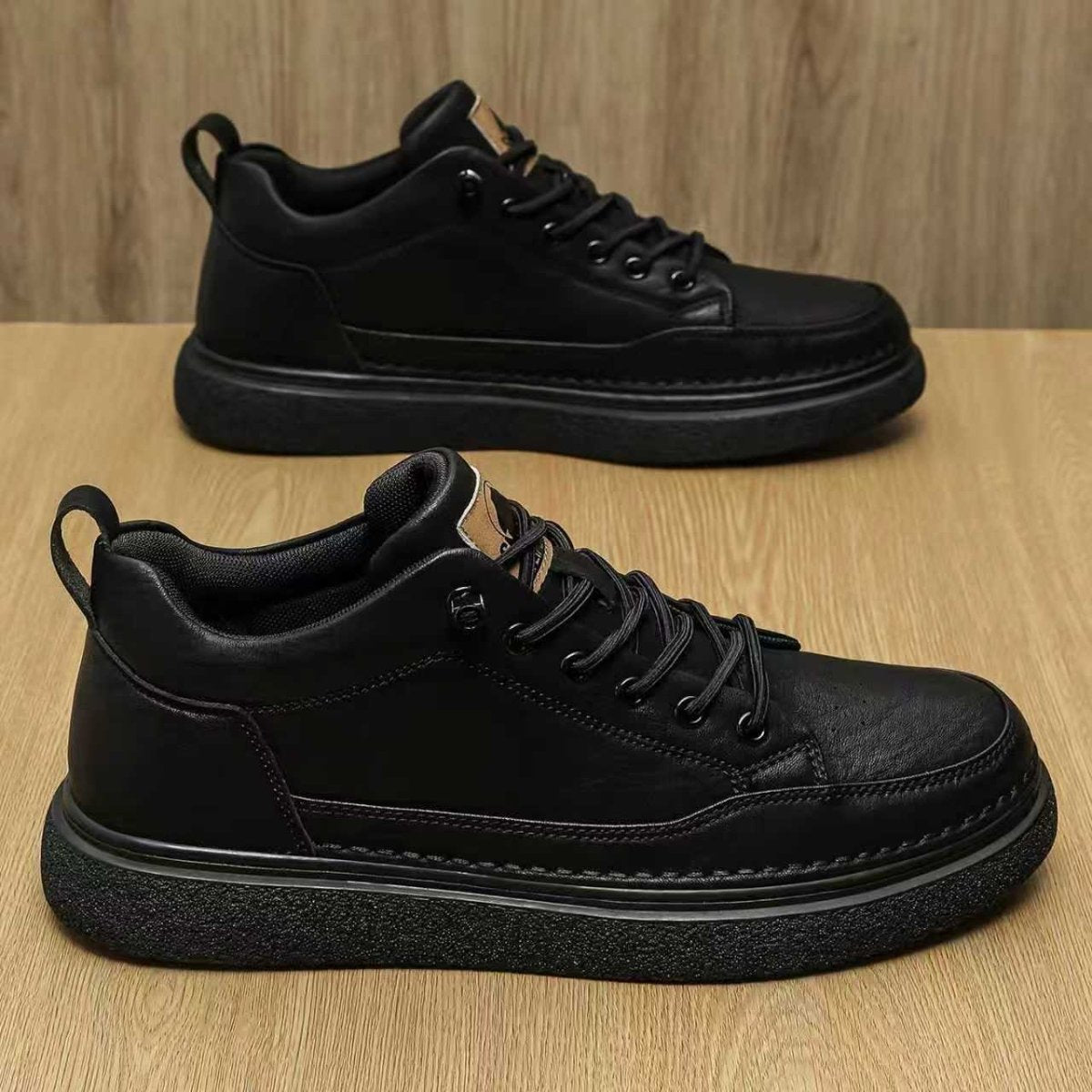 Water - resistant Non - slip Black Casual Business Sneakers - Eshtree