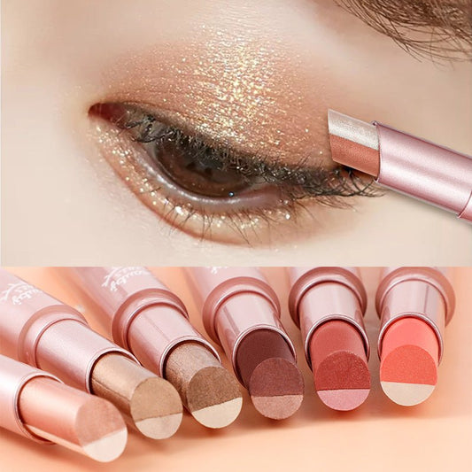 Waterproof And Sweat - proof Gradient Two - color Lazy Eyeshadow Stick - Eshtree