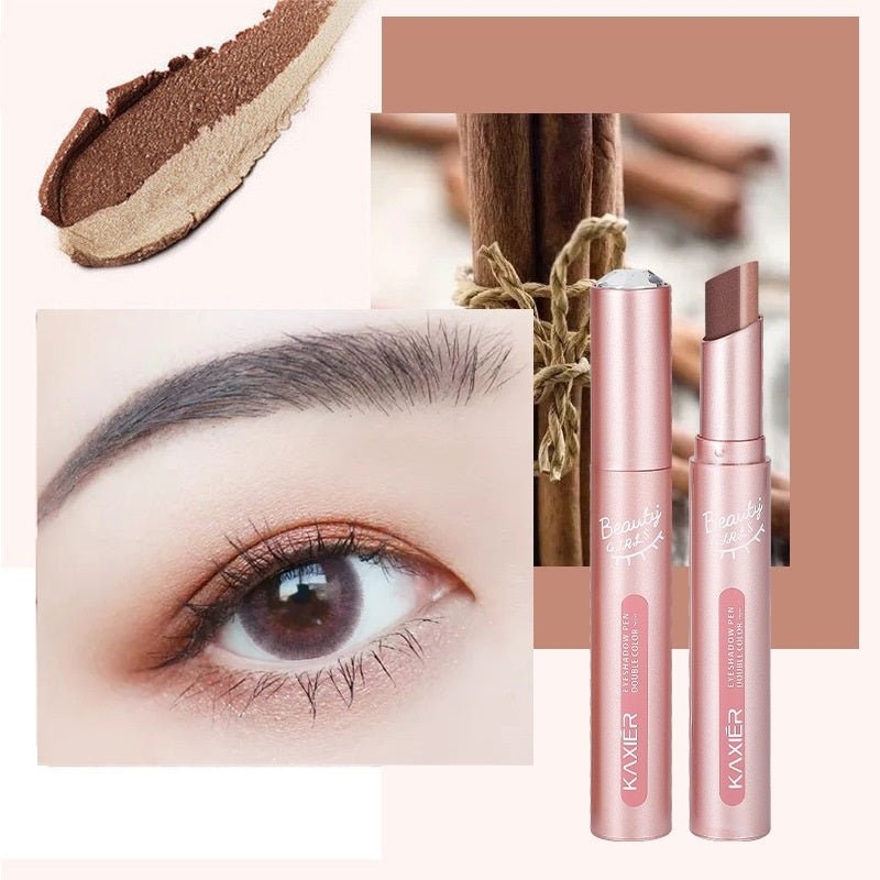 Waterproof And Sweat - proof Gradient Two - color Lazy Eyeshadow Stick - Eshtree