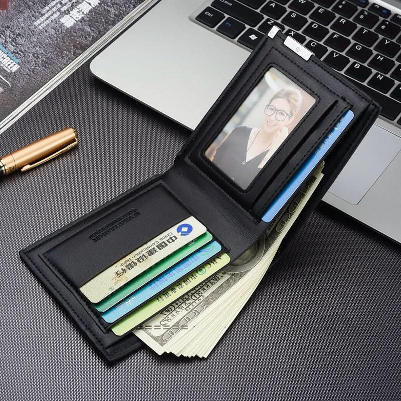Wholesale men's wallets men's business Money Wallet Business Card Case - Eshtree