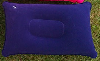 Wholesale Outdoor Pvc Pillows Travel Camping Thick Flocking Rectangular Inflatable Pillows Nap Companion Square Pillow - Eshtree