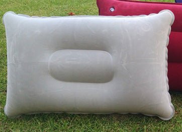 Wholesale Outdoor Pvc Pillows Travel Camping Thick Flocking Rectangular Inflatable Pillows Nap Companion Square Pillow - Eshtree